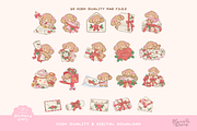 Christmas Mails Toy Poodles Clipart, an Animal Illustration by Blumensdiary (Thumbnail 2 of 6)