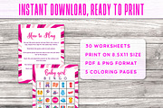 Baby Girl Bingo Game Printable, a Print Template by Graphicsnext (Thumbnail 4 of 4)