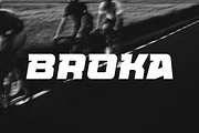 Broka - Sport Font, a Sans Serif Font by Vroz Studio (Thumbnail 1 of 7)