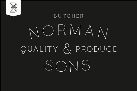 Butcher Typeface