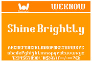 Shine Brightly font, a Font by weknow (Thumbnail 1 of 8)