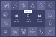 Nature Line Icons V2, an Outline Icon by Jumbo Icons (Thumbnail 2 of 5)