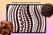 Procreate Curly Hair Brushes, a Brush Add-On by Revabrush (Thumbnail 8 of 8)