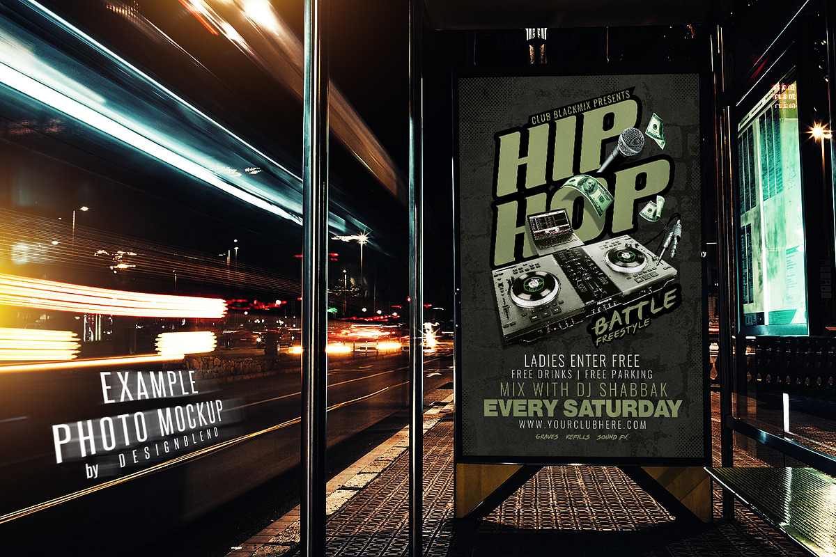 Hip Hop Battle Flyer Template, a Flyer Template by designblends@gmail.com (Photo 3 of 3)