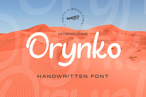 Orynko - Handwritten Font