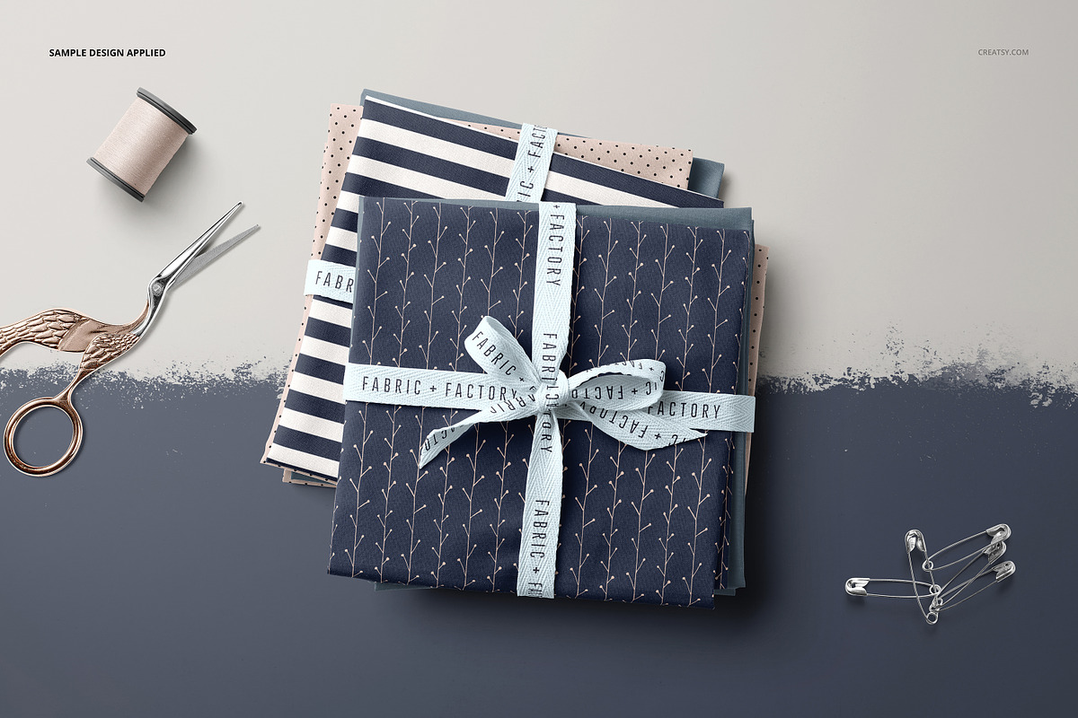 Fabric Stack Mockup 04/FF v.6, a Product Mockup by creatsy5 (Photo 4 of 7)