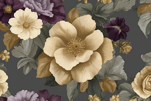 Floral Wall Mural & Wallpaper