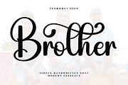 Brother, a Handwritten Font by InermediaSTUDIO (Thumbnail 1 of 7)