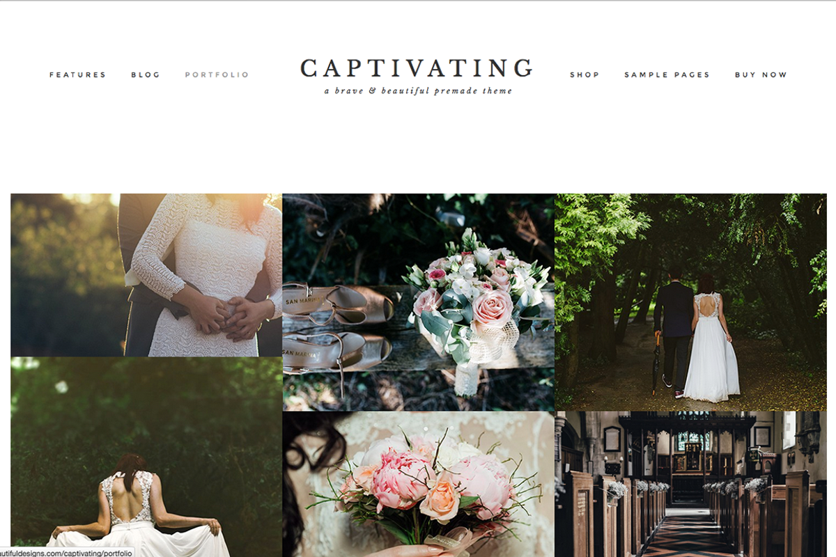 Captivating Wordpress Theme, a WordPress Template by brave + beautiful designs (Photo 4 of 5)