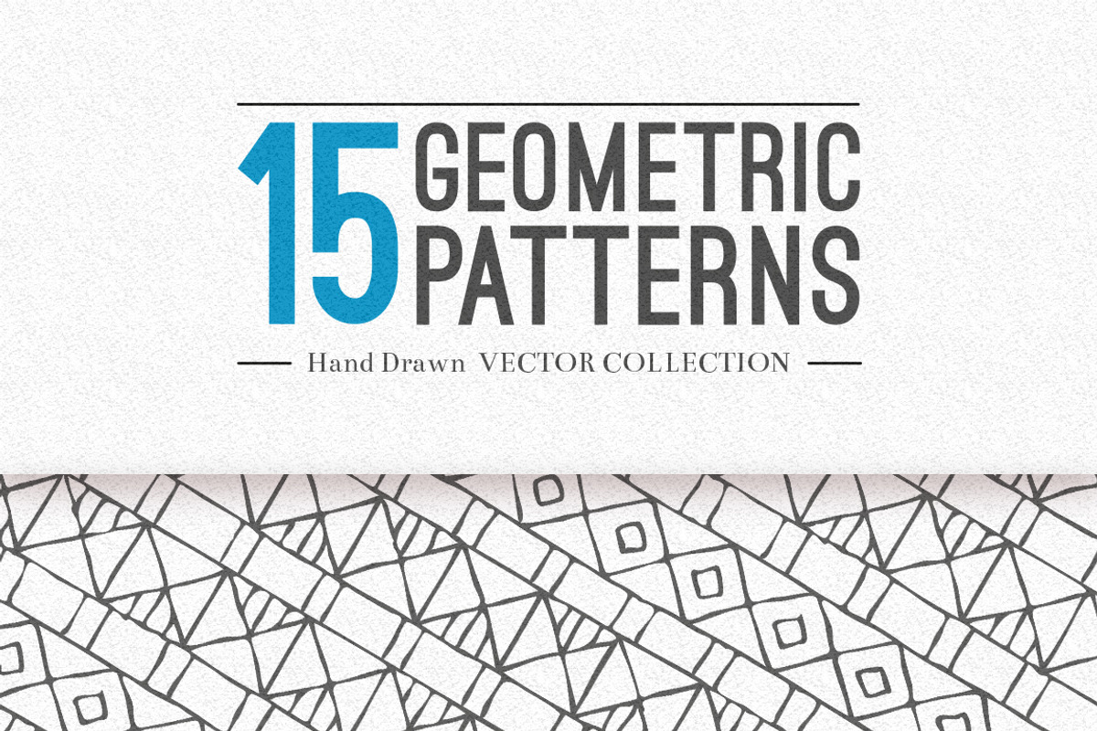 15 Hand Drawn Seamless Patterns, a Pattern Graphic by Solana (Photo 4 of 6)