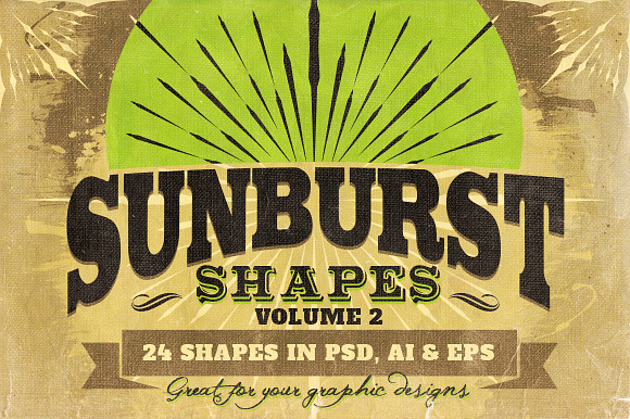 Sunbursts Shapes Vol.2 preview 6