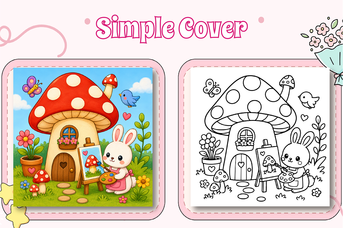 Mush Mini Mushroom Moments Coloring, an Education Illustration by Design Zone (Photo 5 of 7)