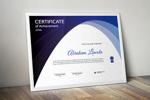 Certificate Word | PSD | AI, a Stationery Template by Curve Design