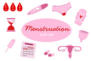 Menstruation Icon Set, an Illustration by Milota (Thumbnail 3 of 3)