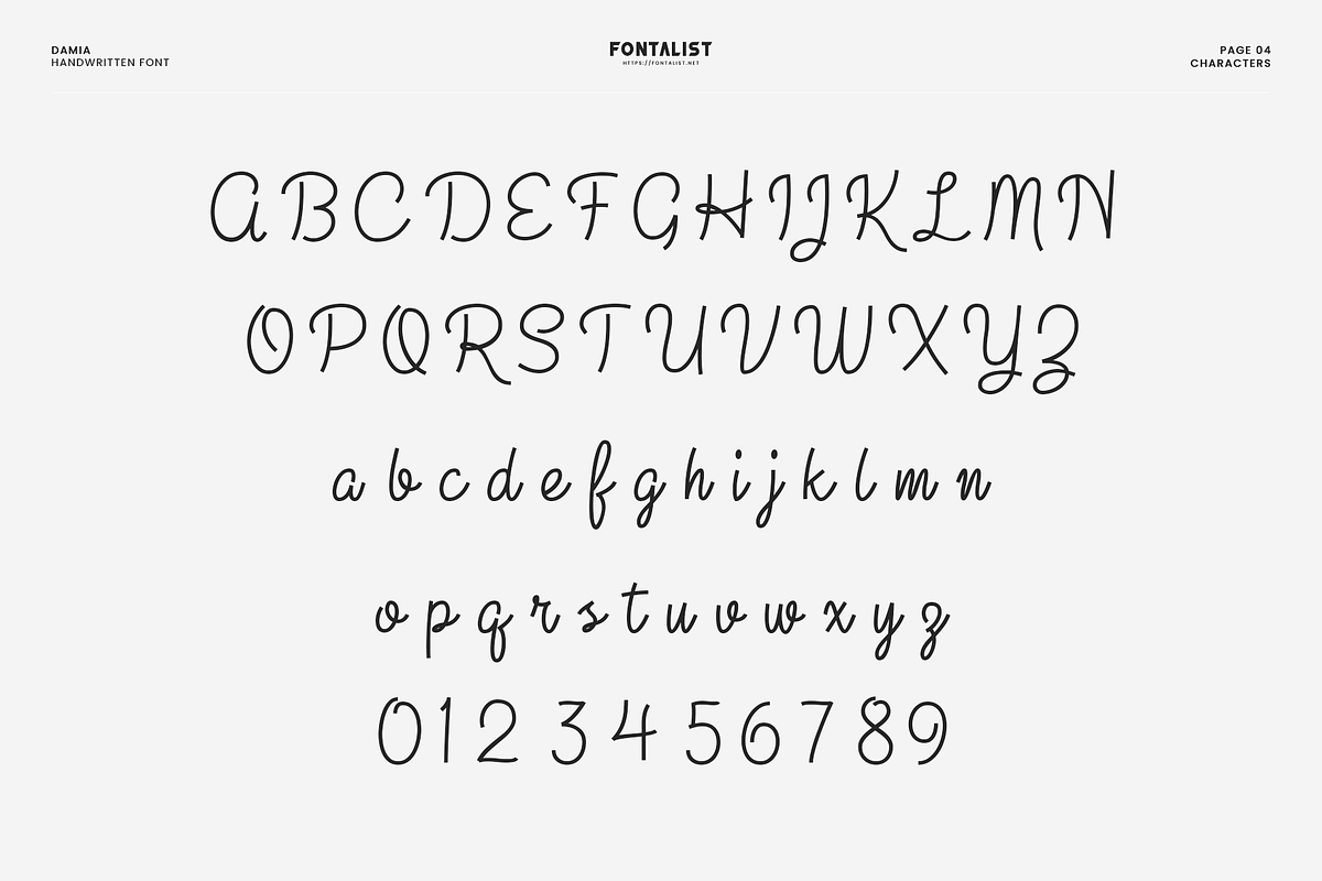 Damia Handwritting Font, a Script Font by AndriyFM (Photo 4 of 6)