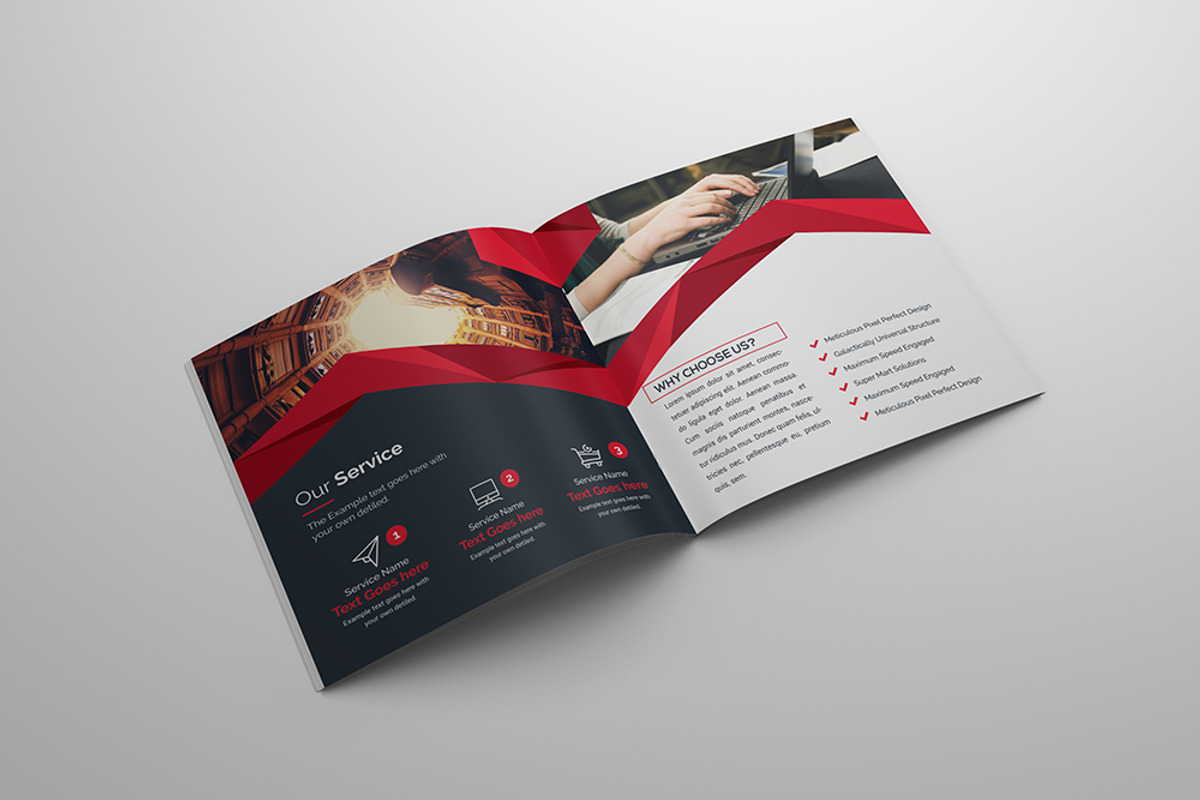 Pro_Square Bi-Fold Brochure, a Brochure Template by GenerousArt (Photo 7 of 11)