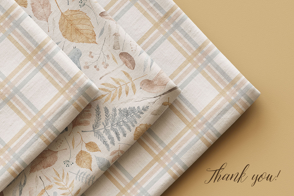 Pastel Autumn Pattern + Elements, a Pattern Graphic by OkPen (Photo 12 of 12)