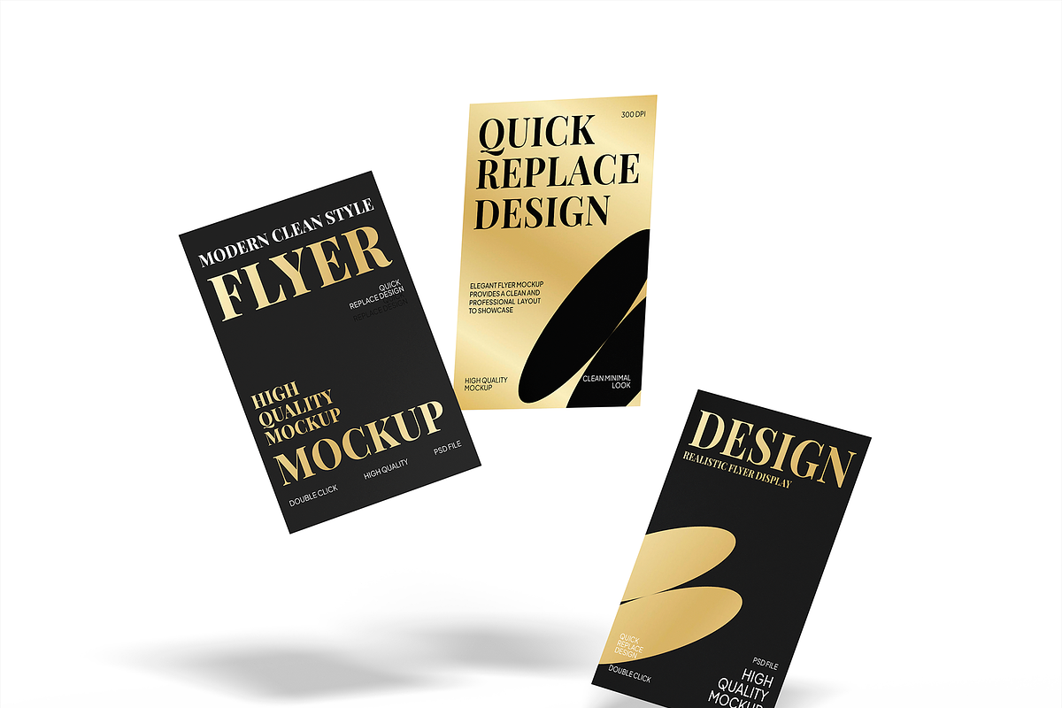 Elegant Flyer Mockup, an Advertising Mockup by Bartama Graphic (Photo 3 of 4)