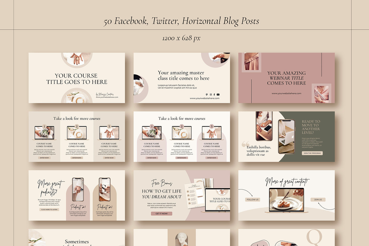 4 in 1 Course Creator Bundle CANVA, a Magazine Template by Mirazz (Photo 49 of 50)