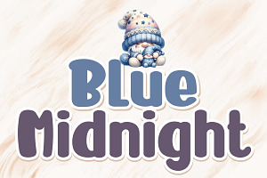 Blue Midnight - Handwritten, a Handwritten Font by Charmingbear59.design