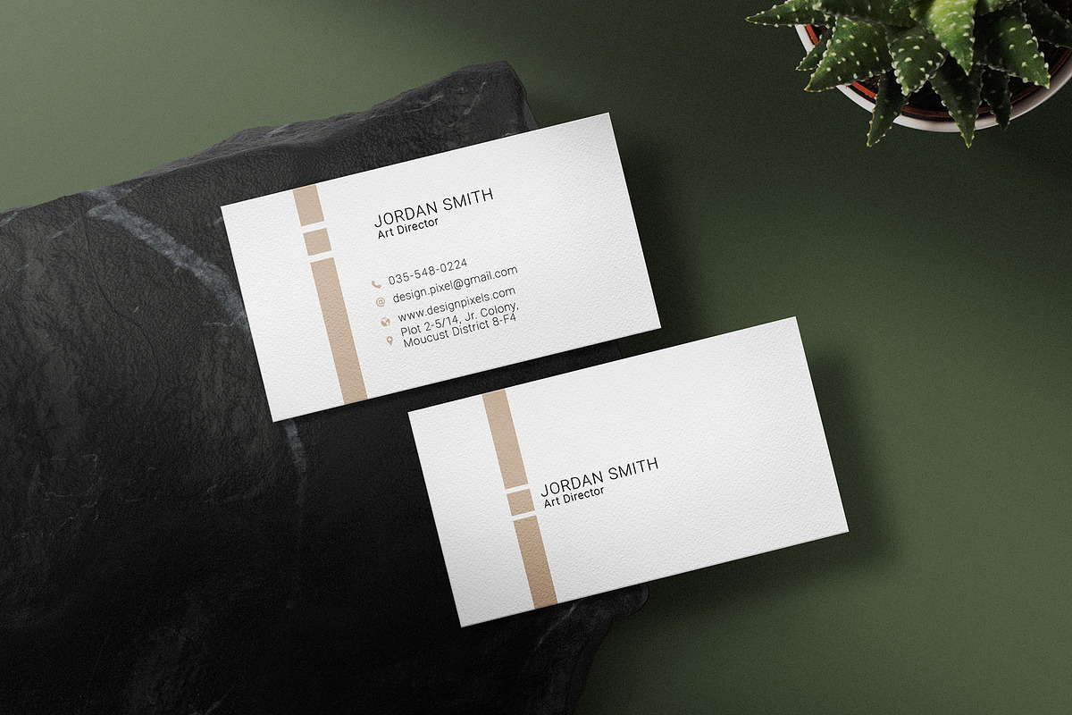 Minimal Business Card Template, a Business Card Template by Saman Osama (Photo 2 of 3)