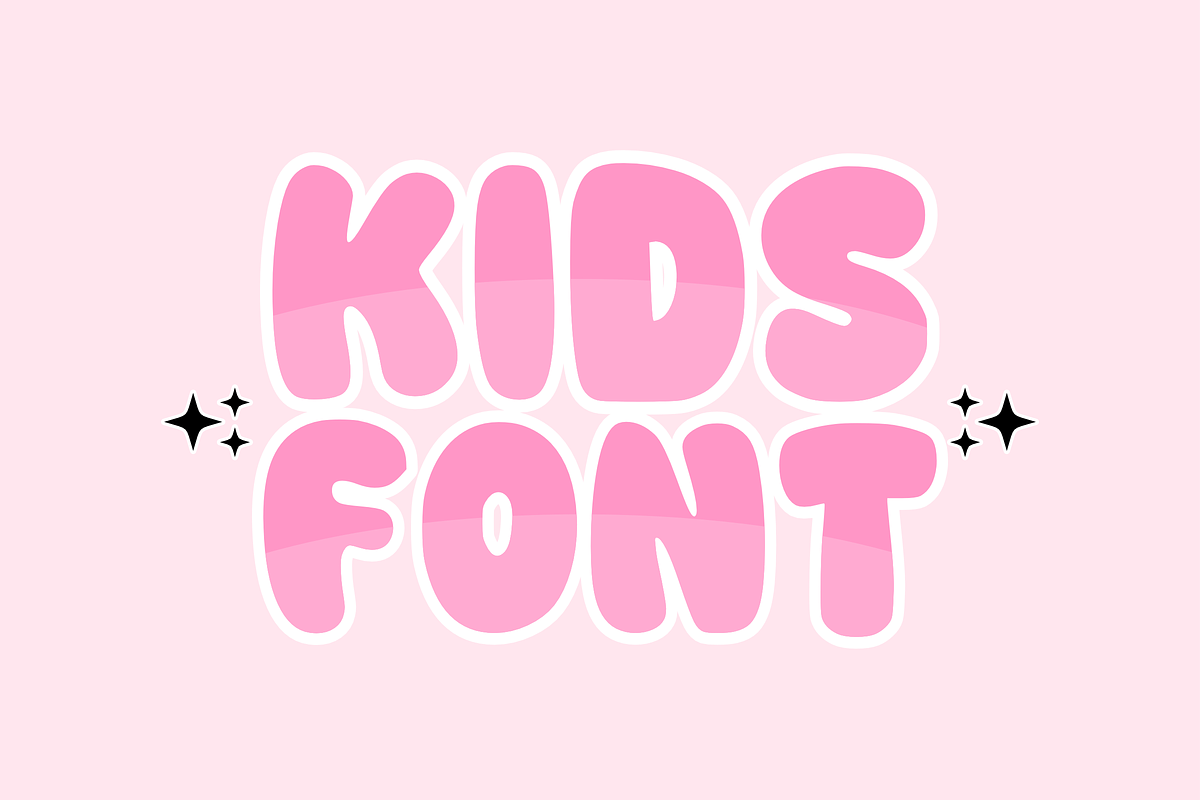 Soft Smile - Bubble Font Display, a Handwritten Font by KiddoGlyphs Studio (Photo 3 of 5)