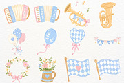 Oktoberfest Festival Clipart Autumn, a Seasonal Illustration by SugarCloudStudioArt (Thumbnail 4 of 6)