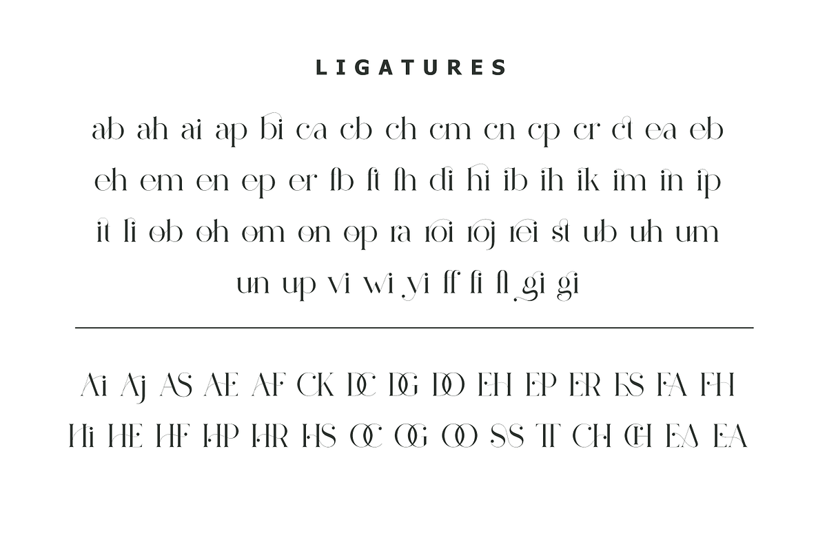 Pelagic Bird - Unique Ligature Font, a Serif Font by Yahya Type (Photo 20 of 22)