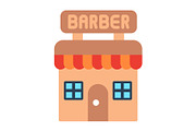 Barber Shop Flat Icon, a Duotone Icon by Pexelpy (Thumbnail 1 of 2)