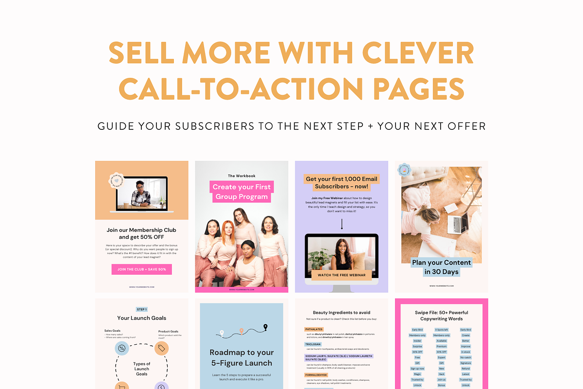 Lead Magnet Workbook Templates Canva, a Marketing Template by My Social Boutique (Photo 7 of 9)