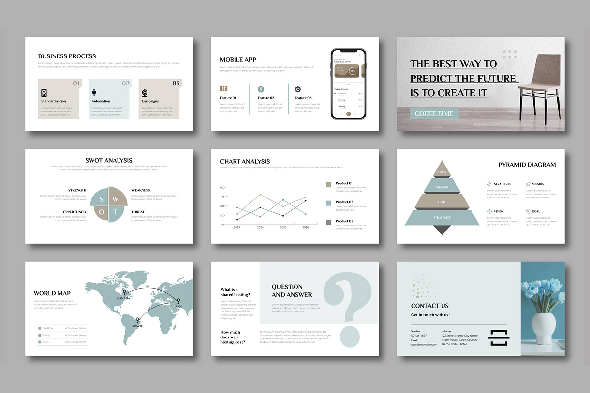 Minimal Business Presentation PPT, a Presentation Template by Mighty-Slide (Photo 4 of 5)