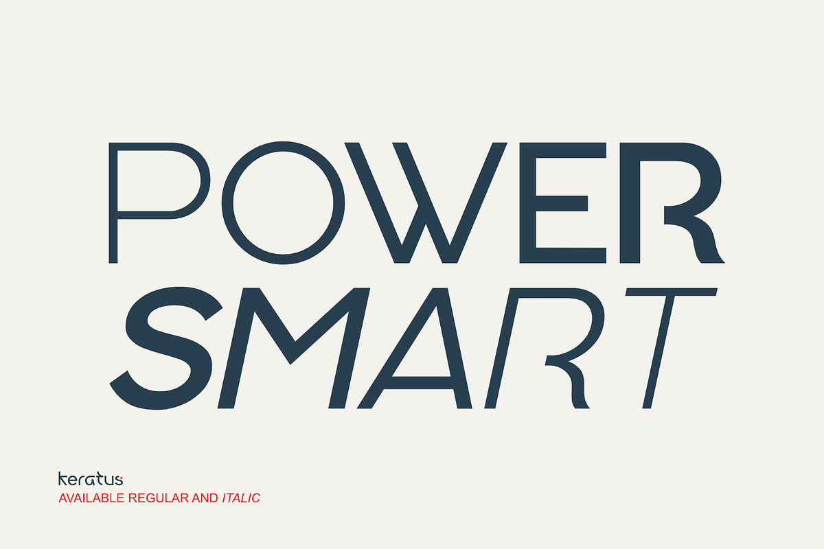 Keratus - Modern Sans Logo Font, a Sans Serif Font by Sealoung (Photo 8 of 12)
