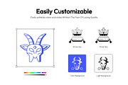 Mardi Grass Icon Set, an Outline Icon by Prosymbols (Thumbnail 3 of 6)