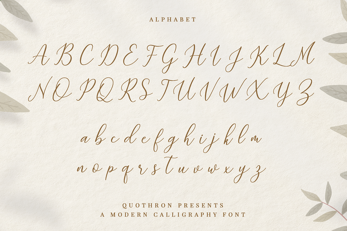 Juwellina Modern Calligraphy, a Script Font by Quothron (Photo 9 of 10)