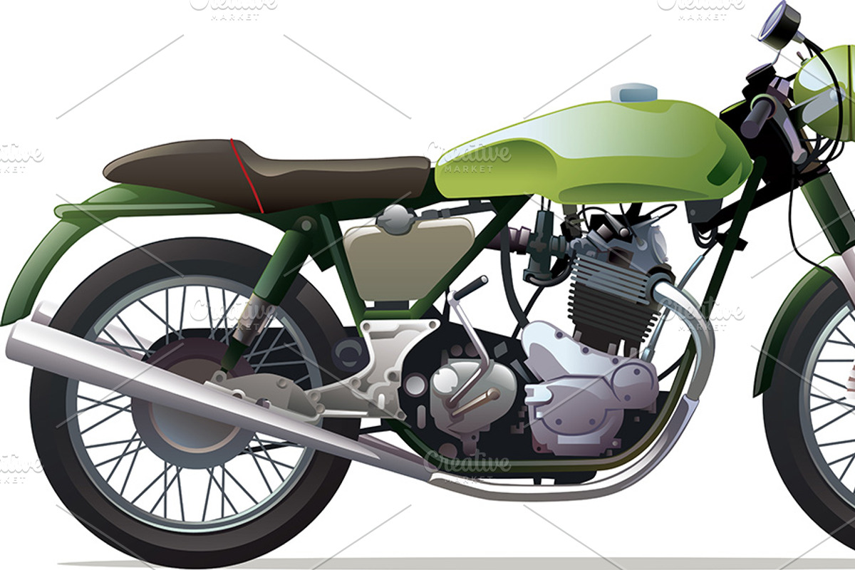 Classic Racing Motorcycle
