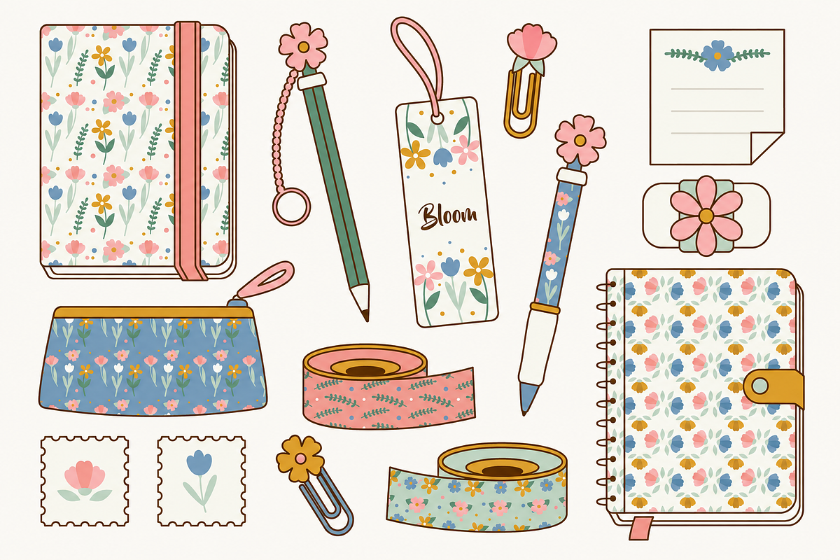 School Stationery Illustrations, an Education Illustration by Anna Studio (Photo 11 of 11)