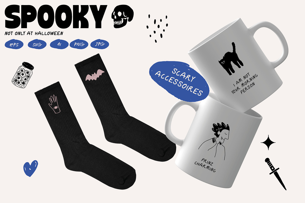 Spooky funny vector illustration, an Illustration by dicreate (Photo 8 of 11)