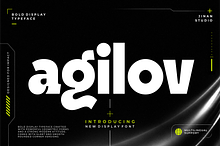 Agilov - A Bold Display Font