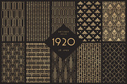 1920 Art Deco Seamless Patterns, a Pattern Graphic by The Paper Town (Thumbnail 8 of 15)