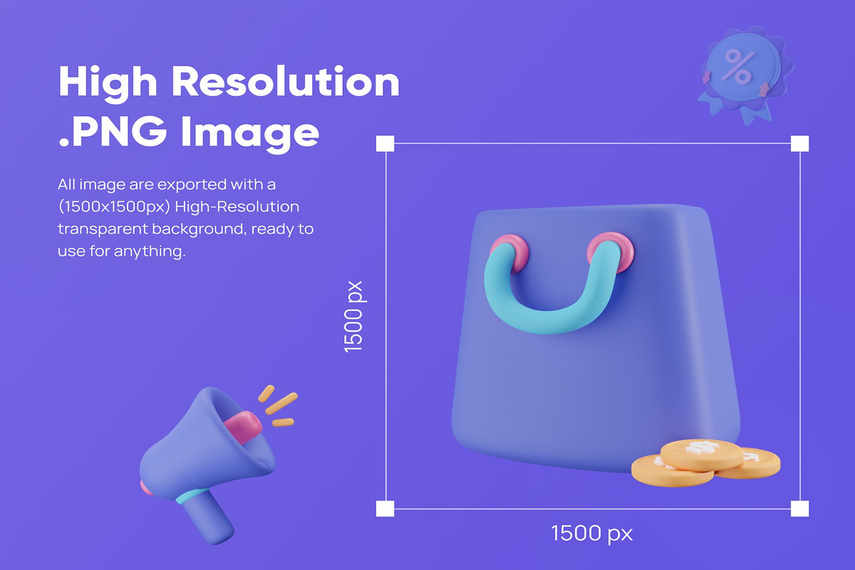 Commercially -E-Commerce 3D Icon Set, a Textures & Material 3D Model by Lumina_ui_ux202 (Photo 4 of 8)
