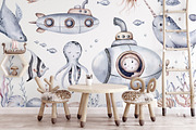 Under the sea watercolor set Part II, an Animal Illustration by Peace ART (Thumbnail 10 of 22)