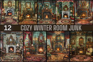 Cozy Winter Room Junk Paper