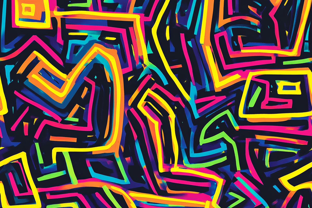 1990's Neon Colors Pattern, a Pattern Graphic by Printable Treasure (Photo 5 of 7)