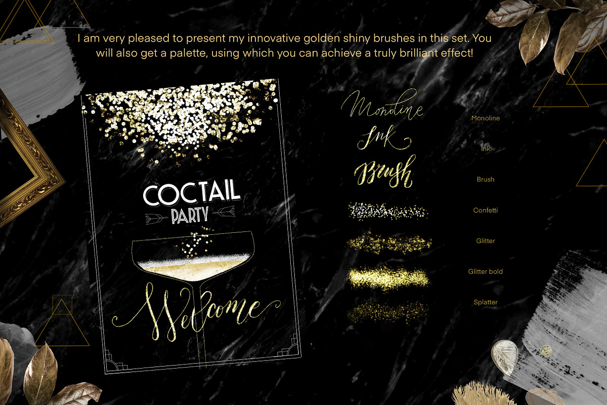 Art Deco Creator Kit, a Brush Add-On by Letter Elfa Studio (Photo 10 of 13)