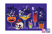 Spooky Halloween Cocktail Collection, an Object Graphic by MISS CHATZ (Thumbnail 1 of 3)