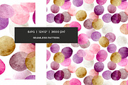 Watercolor dots and stars pattern, a Pattern Graphic by Art and Funny (Thumbnail 6 of 10)