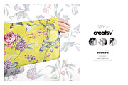 Jali Florals, Painted Watercolours!, a Pattern Graphic by Pink Linen (Thumbnail 5 of 9)