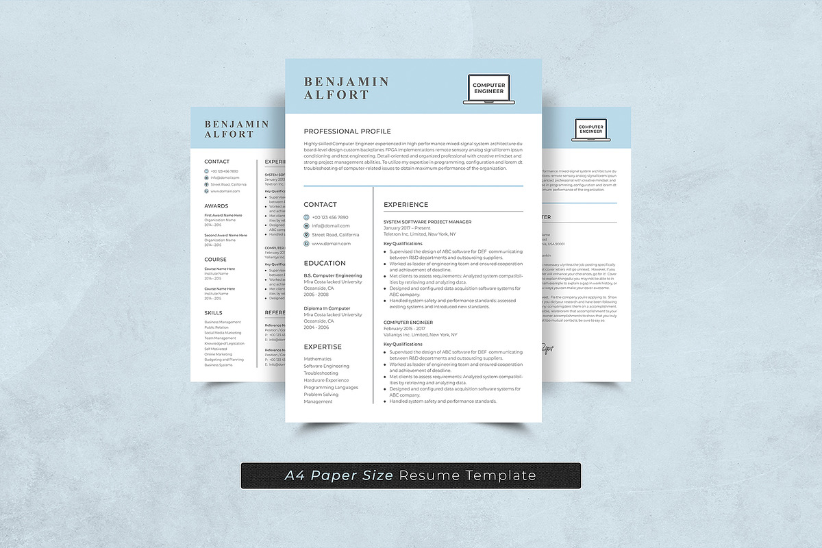 Engineer Resume, a Resume Template by DesignDevisers (Photo 5 of 11)