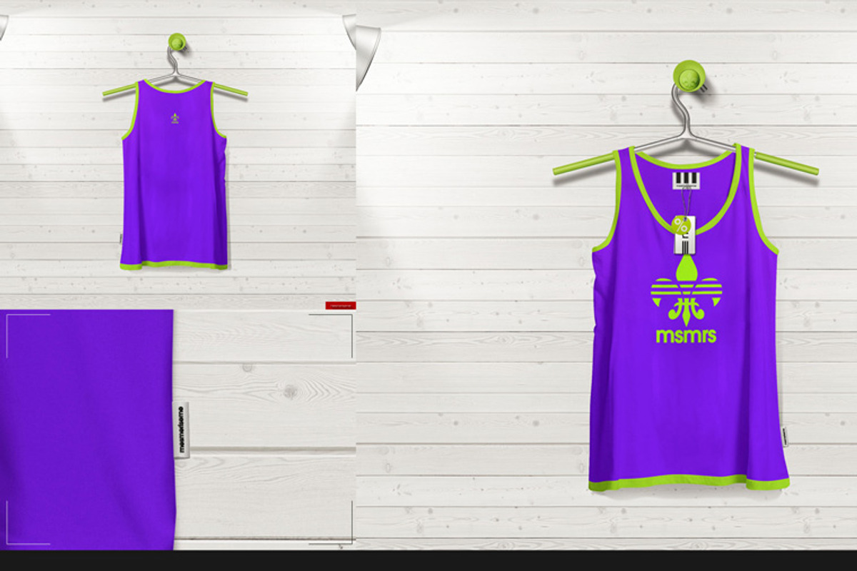 Tank 2nd Type On 5 Stages Mock-up, a Hoody Mockup by Mocca Mockups Store (Photo 59 of 69)