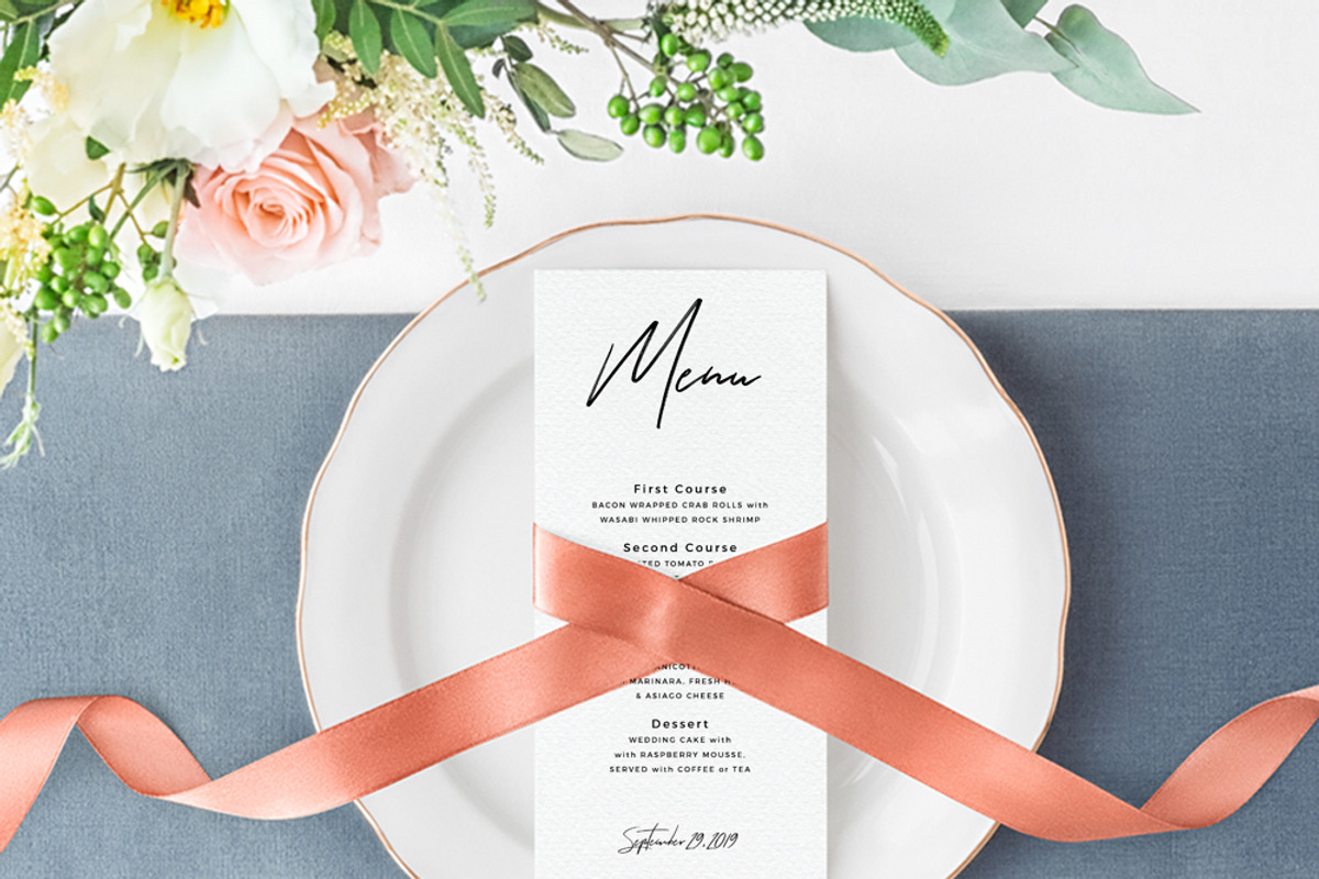 Typography brush script invitations, an Invitation Template by Inkpower (Photo 5 of 7)